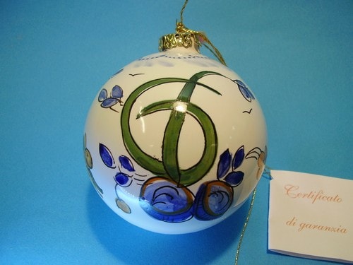 Ceramiche d-Arte di Albisola - Maiolica decorata in Calligrafico.